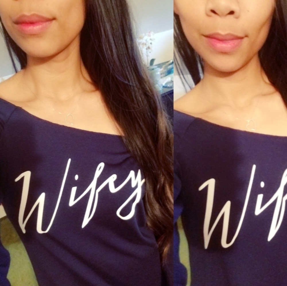 2 for $30--Wifey Raw Cut Bardot Tee - Picture 8 of 8